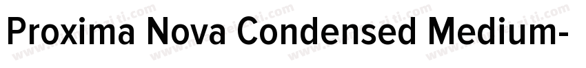 Proxima Nova Condensed Medium字体转换